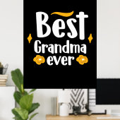 Mutter Geschenk Beste Oma je Poster (Heimbüro)