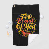 Mutter Geschenk bin ich stolz auf dich Golfhandtuch (Insitu)