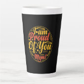 Mutter Geschenk bin ich stolz auf dich Milchtasse (Vorderseite)