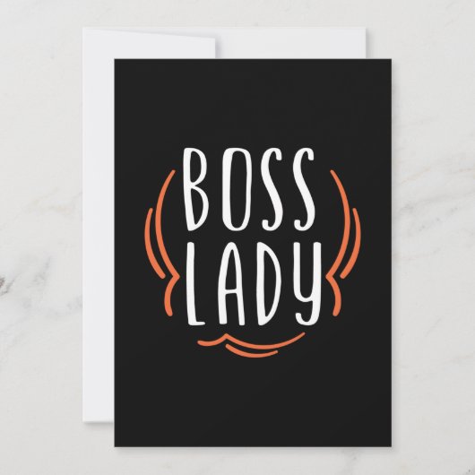 Mutter Geschenk Boss Lady Einladung (Vorderseite)