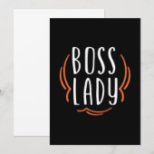 Mutter Geschenk Boss Lady Einladung (Vorne/Hinten)