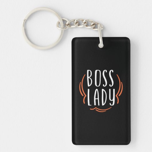 Mutter Geschenk Boss Lady Schlüsselanhänger (Vorderseite)