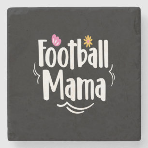 Mutter Geschenk Football Mama Steinuntersetzer