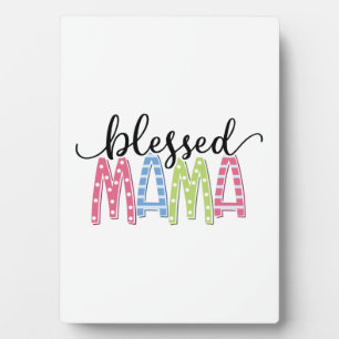Mutter Geschenk gesegnet Mama Fotoplatte