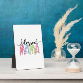 Mutter Geschenk gesegnet Mama Fotoplatte (Seite)