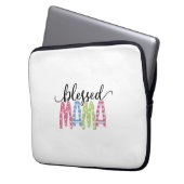Mutter Geschenk gesegnet Mama Laptopschutzhülle (Vorderseite Links)