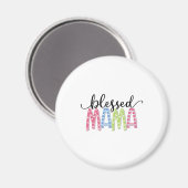 Mutter Geschenk gesegnet Mama Magnet (Vorderseite/Rückseite)