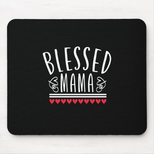 Mutter Geschenk gesegnet Mama Mousepad (Vorne)