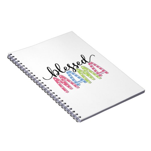 Mutter Geschenk gesegnet Mama Notizblock (Rechte Seite)