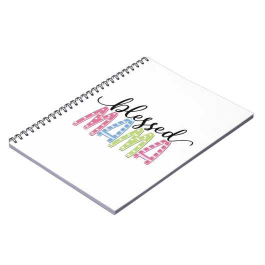 Mutter Geschenk gesegnet Mama Notizblock (Linke Seite)