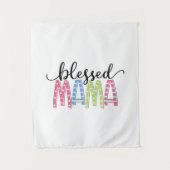 Mutter Geschenk gesegnet Mama Wandteppich (Vorderseite)