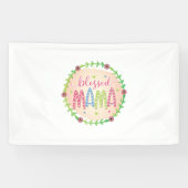 Mutter Geschenk gesegnete Mutter Banner (Horizontal)