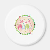 Mutter Geschenk gesegnete Mutter Magnet (Vorne)