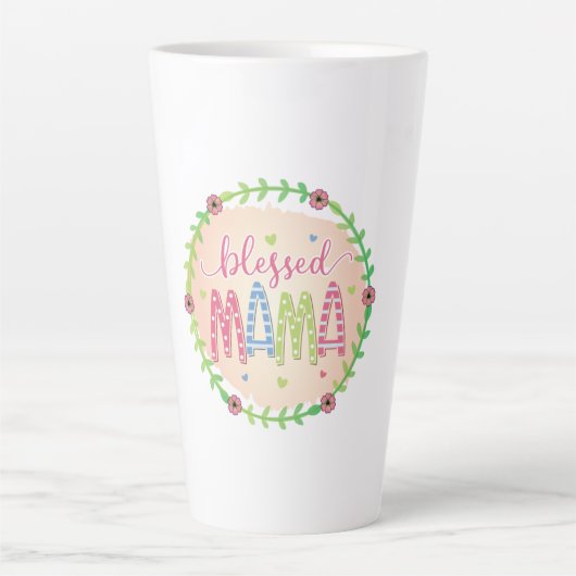 Mutter Geschenk gesegnete Mutter Milchtasse (Vorderseite)