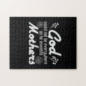 Mutter Geschenk Gott Er erfunden Mutter Puzzle (Horizontal)