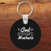 Mutter Geschenk Gott Er erfunden Mutter Schlüsselanhänger (Vorderseite)