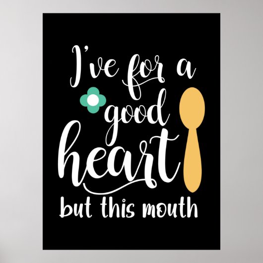 Mutter Geschenk habe ich ein gutes Herz Got Poster (Vorne)