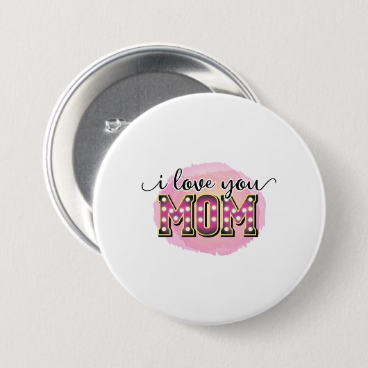 Mutter Geschenk I Liebe Sie Mama Button (Vorne & Hinten)
