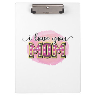 Mutter Geschenk I Liebe Sie Mama Klemmbrett