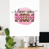 Mutter Geschenk I Liebe Sie Mama Poster (Heimbüro)