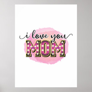 Mutter Geschenk I Liebe Sie Mama Poster