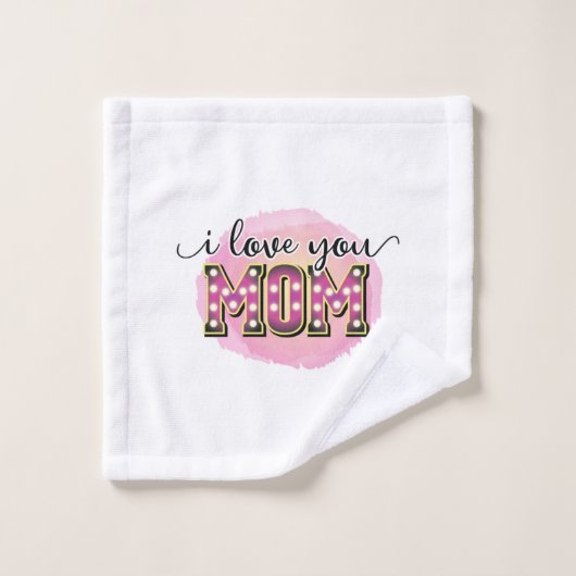 Mutter Geschenk I Liebe Sie Mama Waschlappen (Waschlappen)
