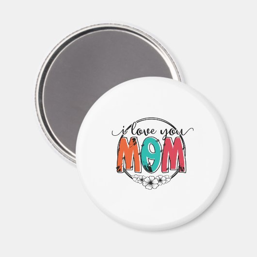 Mutter Geschenk ich Liebe Sie Mutter Magnet (Vorderseite/Rückseite)