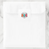 Mutter Geschenk ich Liebe Sie Mutter Quadratischer Aufkleber (Tasche)