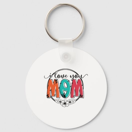 Mutter Geschenk ich Liebe Sie Mutter Schlüsselanhänger (Vorderseite)