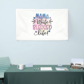 Mutter Geschenk Mama Ehefrau gesegnet Leben Banner (Messeveranstaltung)