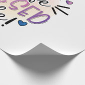 Mutter Geschenk Mama Ehefrau gesegnet Leben Geschenkpapier (Ecke)