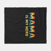 Mutter Geschenk Mama ist mein Held Fleecedecke (Vorderseite (Horizontal))