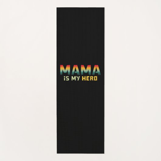 Mutter Geschenk Mama ist mein Held Yogamatte (Vorderseite)