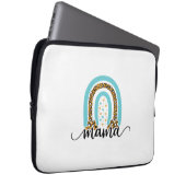 Mutter Geschenk Rainbow Leopard Mama Laptopschutzhülle (Vorne Rechts)