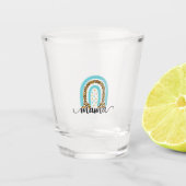 Mutter Geschenk Rainbow Leopard Mama Schnapsglas (Vorderseite)