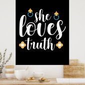 Mutter Geschenk sie Liebe Wahrheit Poster (Küche)