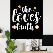 Mutter Geschenk sie Liebe Wahrheit Poster (Heimbüro)
