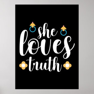 Mutter Geschenk sie Liebe Wahrheit Poster
