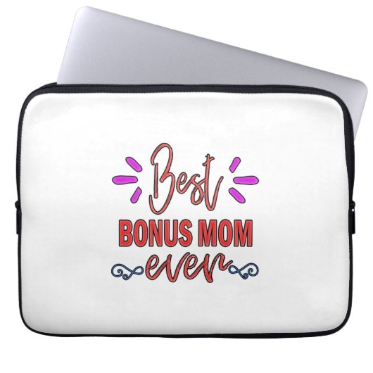 Mutter Geschenke Beste Bonus-Mama je Laptopschutzhülle (Vorderseite)