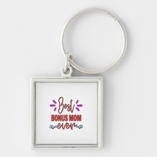 Mutter Geschenke Beste Bonus-Mama je Schlüsselanhänger (Vorne)