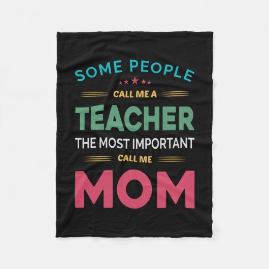 Mutter Geschenke, die manche Leute Lehrerin Mama n Fleecedecke (Vorderseite)
