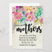 Mutter Geschenke erfolgreiche Mütter Dankeskarte (Vorne/Hinten)