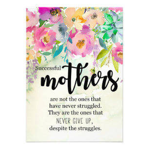 Mutter Geschenke erfolgreiche Mütter Fotodruck