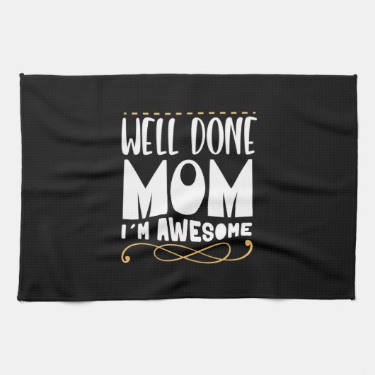 Mutter Geschenke gut gemacht Mama Geschirrtuch (Horizontal)