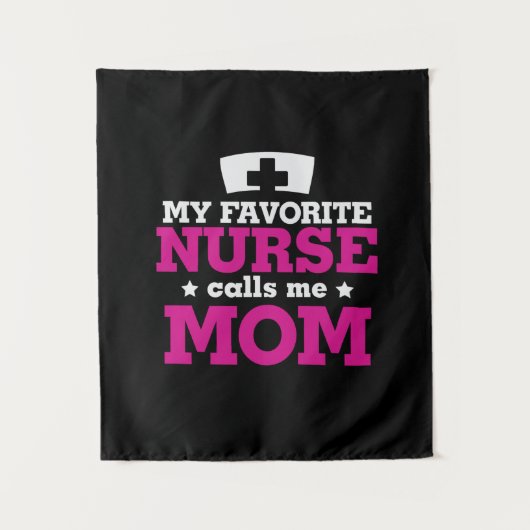 Mutter Geschenke Lieblings-Krankenschwester nennt Wandteppich (Vorderseite)