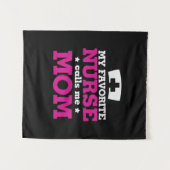 Mutter Geschenke Lieblings-Krankenschwester nennt Wandteppich (Vorderseite (Horizontal))