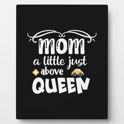 Mutter Geschenke Mama ein wenig oberhalb Königin Fotoplatte (Vorderseite)