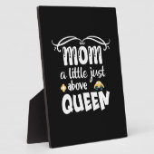 Mutter Geschenke Mama ein wenig oberhalb Königin Fotoplatte (Seite)