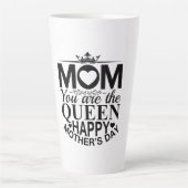Mutter Geschenke Mama Sie sind die Königin Milchtasse (Vorderseite)