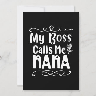 Mutter Geschenke mein Boss nennt mich Nana Einladung